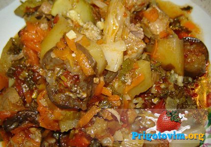 Рецепт: Овощное рагу с мясом